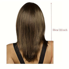 Long Straight Hair Wigs Natural Looking Synthetic Rose Net Daily Party Use