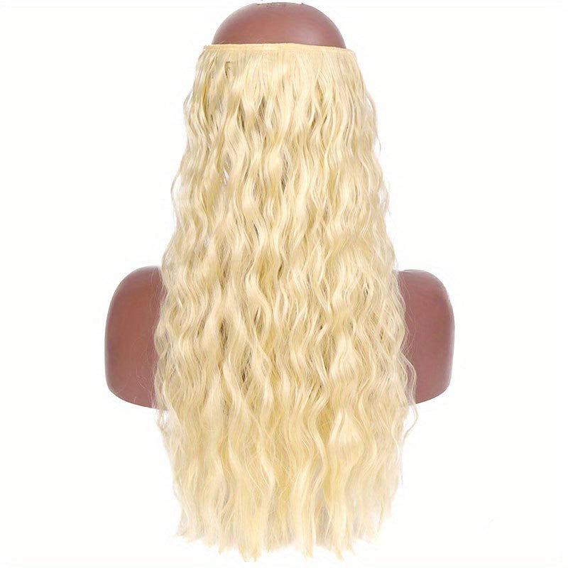 5clips Long Curly Wavy Hair Pieces Synthetic Clip In Hair Extensions