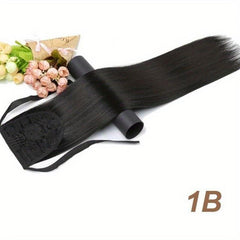 Long Straight Clip Tail Wig Ponytail Women Wig Synthetic Ponytail
