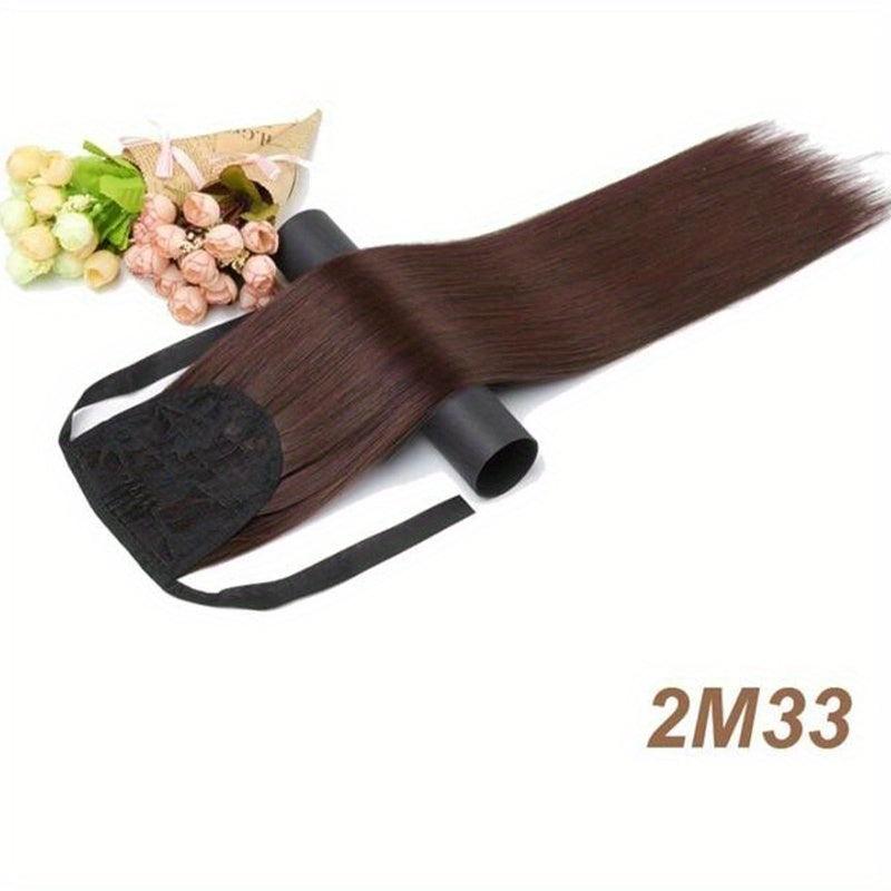 Long Straight Clip Tail Wig Ponytail Women Wig Synthetic Ponytail