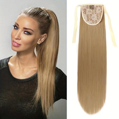 Long Straight Clip Tail Wig Ponytail Women Wig Synthetic Ponytail