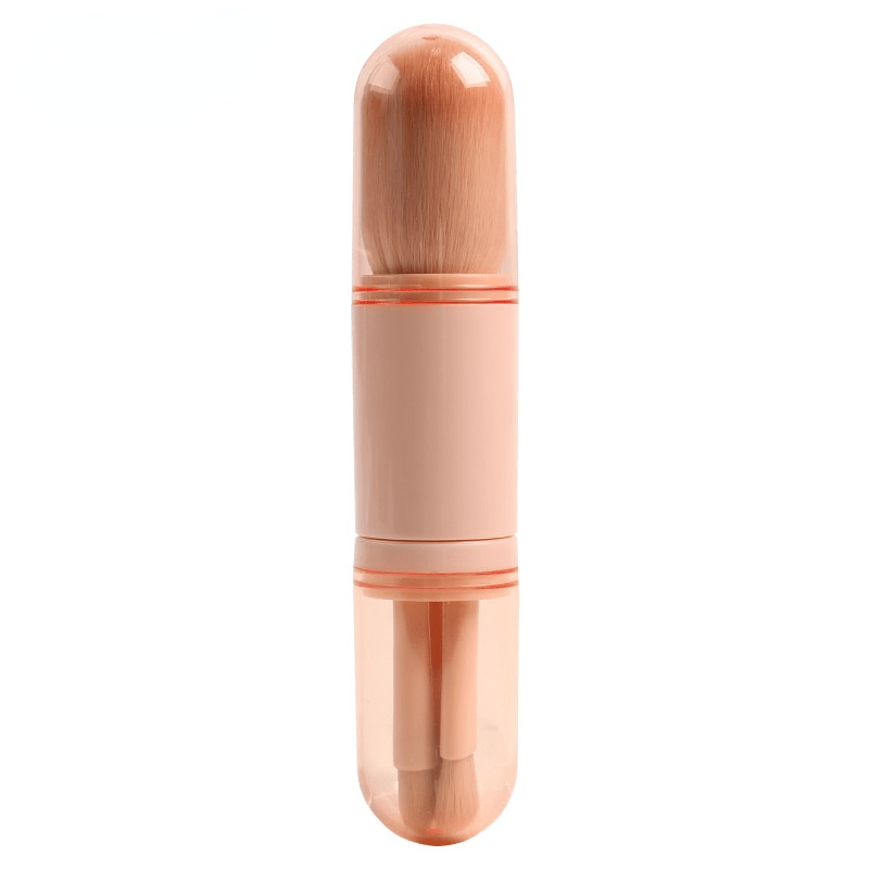 4-In-1 Retractable Mini Makeup Brush Set Portable Beauty Tool