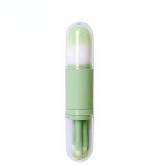 4-In-1 Retractable Mini Makeup Brush Set Portable Beauty Tool