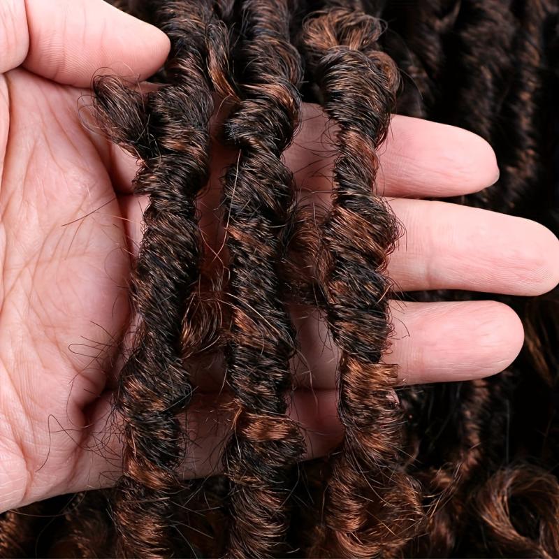 6pack 14inch Butterfly Locs Crochet Hair Distressed Faux Locs Hair Extension