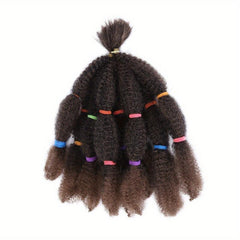 Afro Kinky Hair Bulk Crochet Hair Extensions 99J