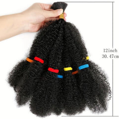 Afro Kinky Hair Bulk Crochet Hair Extensions 99J