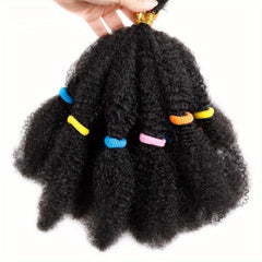 Afro Kinky Hair Bulk Crochet Hair Extensions 99J