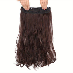 5clips Long Wavy Hair Pieces Synthetic Clip In Hair Extensions