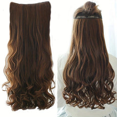 5clips Long Wavy Hair Pieces Synthetic Clip In Hair Extensions
