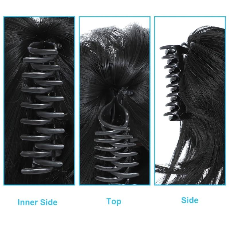 Messy Claw Ponytail For Women Straight Short High Ponytail Extension