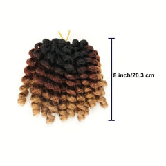 3 Packs Jamaican Bounce Crochet Hair Extensions Short Synthetic Ringlet