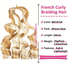 Pre Stretched Curly Braiding Hair 55-88 cm for Women