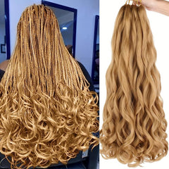 Pre Stretched Curly Braiding Hair 55-88 cm for Women
