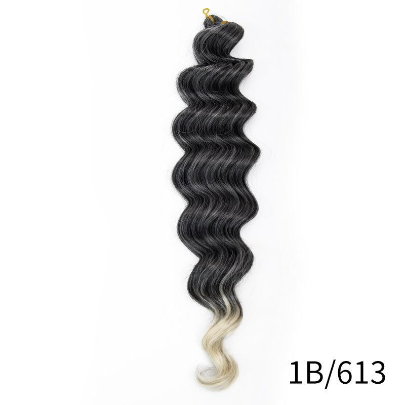 Ombre Deep Wave Crochet Extension Wig Soft & Natural-Looking Long Curly Hair