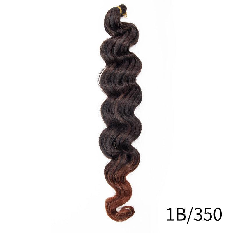Ombre Deep Wave Crochet Extension Wig Soft & Natural-Looking Long Curly Hair