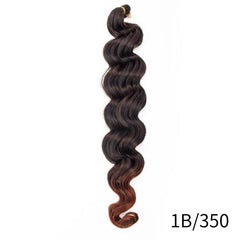 Ombre Deep Wave Crochet Extension Wig Soft & Natural-Looking Long Curly Hair