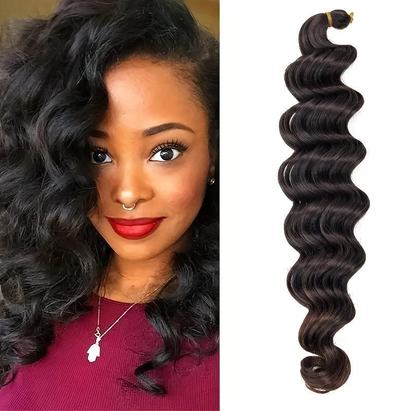 Ombre Deep Wave Crochet Extension Wig Soft & Natural-Looking Long Curly Hair