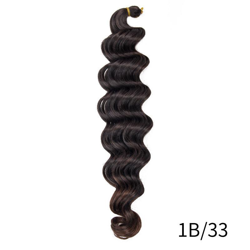 Ombre Deep Wave Crochet Extension Wig Soft & Natural-Looking Long Curly Hair