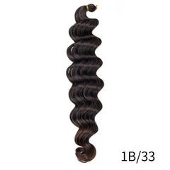 Ombre Deep Wave Crochet Extension Wig Soft & Natural-Looking Long Curly Hair
