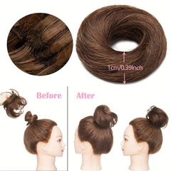 Messy Donut Hair Buns Updo Chignon with Elastic Hair Rope for Women