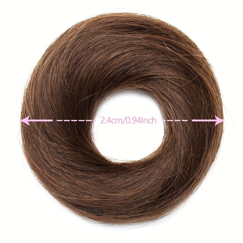 Messy Donut Hair Buns Updo Chignon with Elastic Hair Rope for Women