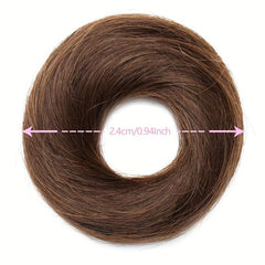 Messy Donut Hair Buns Updo Chignon with Elastic Hair Rope for Women