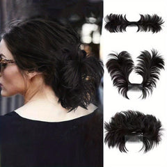 Curly Synthetic Hair Messy Bun Clip In Chignon for Women