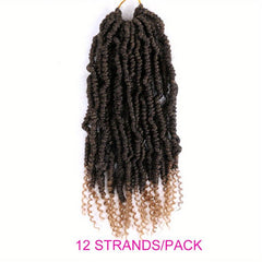 6 Packs Bomb Twist Crochet Hair Spring Twist Braids Synthetic Hair Extensions
