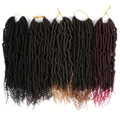 6 Packs Bomb Twist Crochet Hair Spring Twist Braids Synthetic Hair Extensions