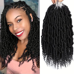 6 Packs Bomb Twist Crochet Hair Spring Twist Braids Synthetic Hair Extensions