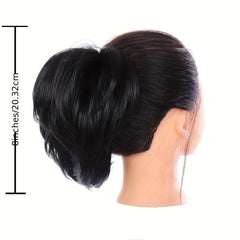 Short Hair Bun & Ponytail Extensions with Elastic Hair Rope
