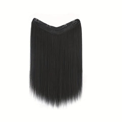 4clips Straight Hair Pieces Synthetic Clip In Hair Extensions Daily Use