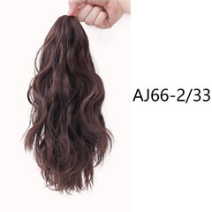 Short Curly Wavy Ponytail Extensions Claw Clip Synthetic Fiber Hair Extensions