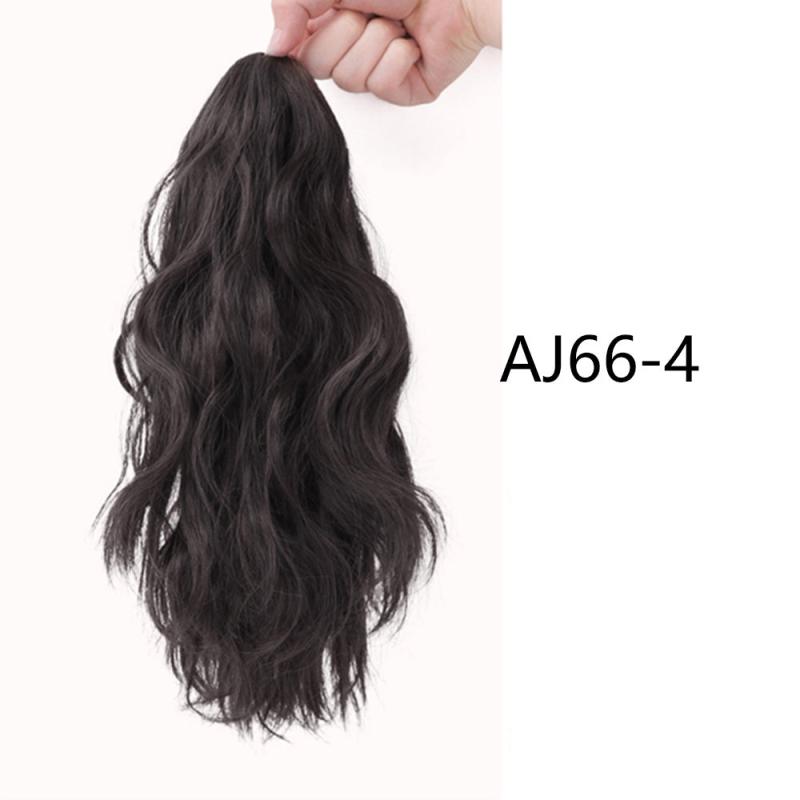 Short Curly Wavy Ponytail Extensions Claw Clip Synthetic Fiber Hair Extensions
