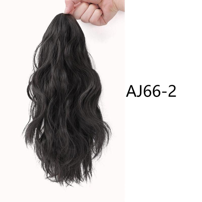 Short Curly Wavy Ponytail Extensions Claw Clip Synthetic Fiber Hair Extensions