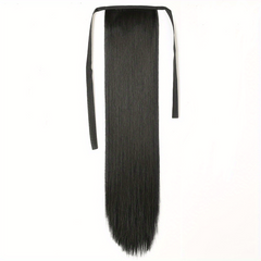 Long Straight Ponytail Extensions Natural Looking Clip In Hair Extensions