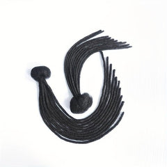 Human Hair Dread Locs Extensions for Men Women - Can be Dyed and Bleached