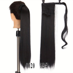 Long Ponytail Extensions Synthetic Clip In Hair Natural Look