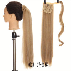 Long Ponytail Extensions Synthetic Clip In Hair Natural Look
