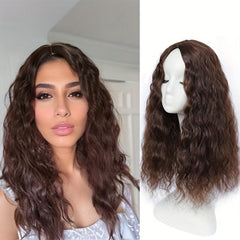 50 8 Cm Long Corn Curly Hair Toppers Toupee DIY Clip In Middle Part Hair Toppers