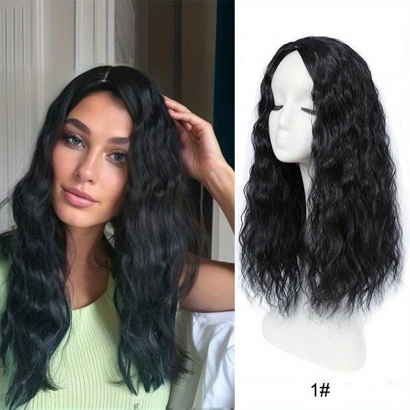 50 8 Cm Long Corn Curly Hair Toppers Toupee DIY Clip In Middle Part Hair Toppers