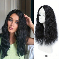 50 8 Cm Long Corn Curly Hair Toppers Toupee DIY Clip In Middle Part Hair Toppers