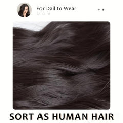 Invisible Hair Extensions Long Wavy Hairpiece 60 96 Cm 1Pc