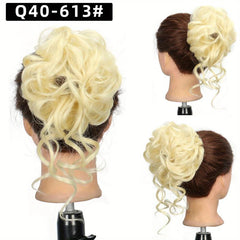 Messy Hair Bun Chignon Hairpiece Curly Updo Ponytail Hair Extensions for Women