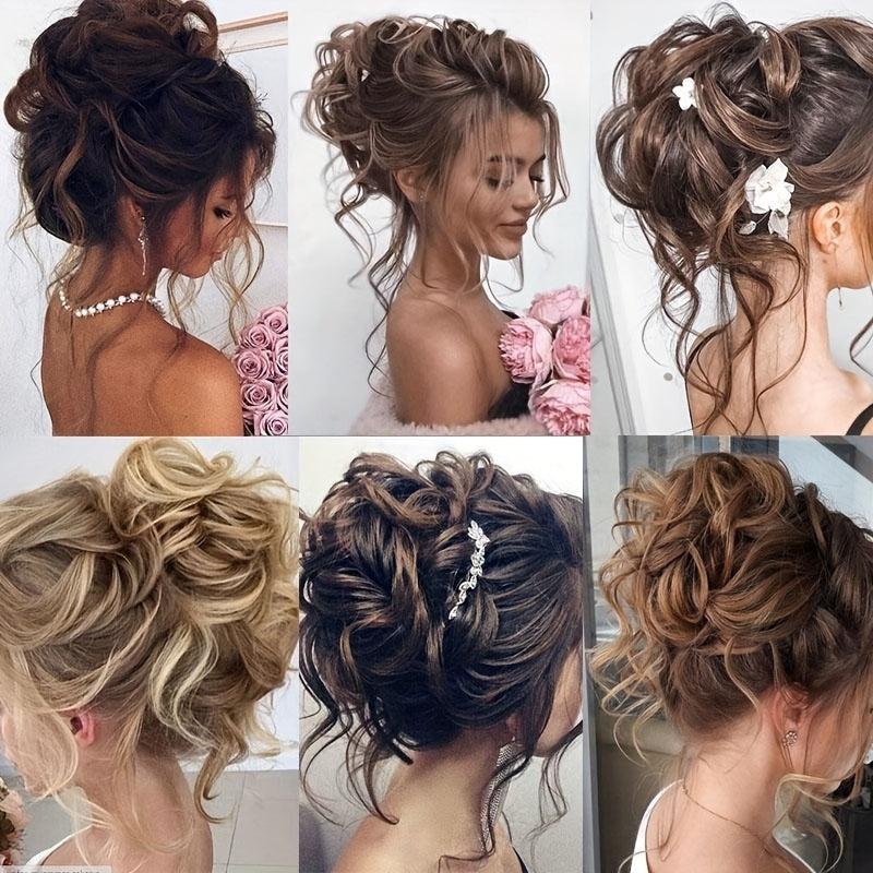 Messy Hair Bun Chignon Hairpiece Curly Updo Ponytail Hair Extensions for Women