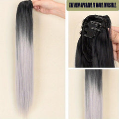 Long Wavy Ponytail Extensions Natural Looking Clip In Hair Extensions