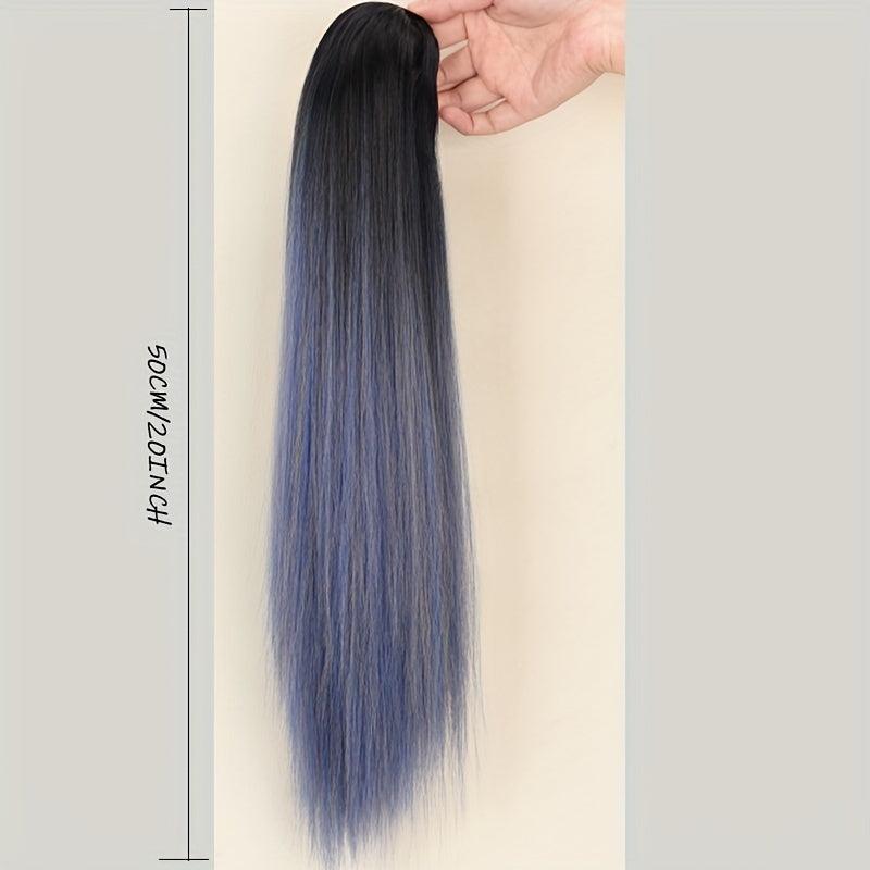 Long Wavy Ponytail Extensions Natural Looking Clip In Hair Extensions