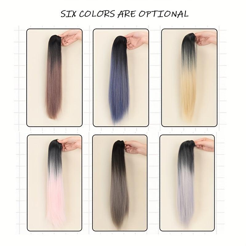 Long Wavy Ponytail Extensions Natural Looking Clip In Hair Extensions