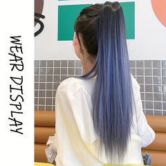Long Wavy Ponytail Extensions Natural Looking Clip In Hair Extensions