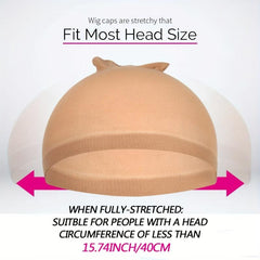 20pcs HD Wig Cap Elastic Breathable Invisible Wig Caps